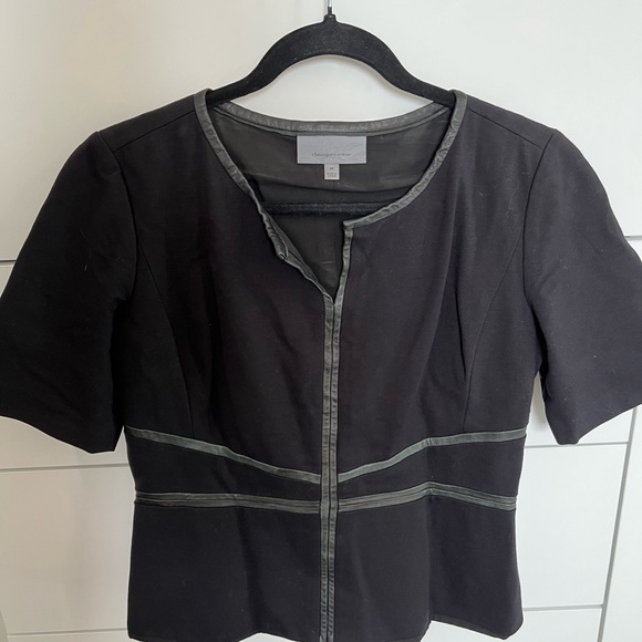 Classiques Entier structured top with leather trim - Picture 8 of 9